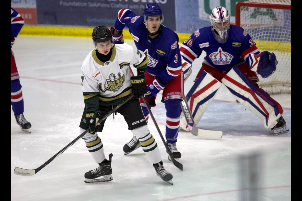 Okotoks Oilers forward Otto Hanson paced the offence with two goals, his first two with the team, in the 6-3 win over the Prince George Spruce Kings on Oct. 11 at Viking Rentals Centre. 