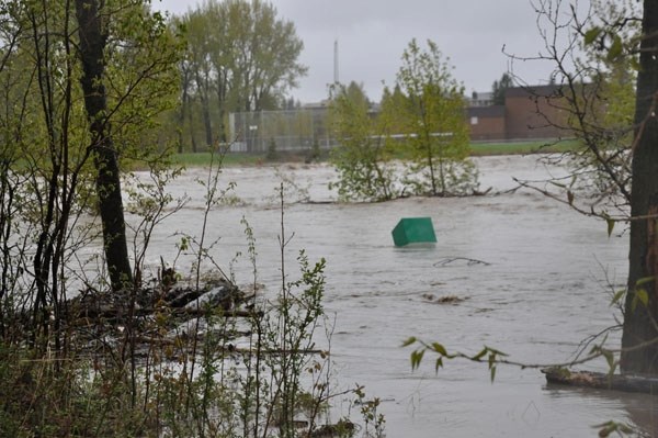 The Sheep River continues to rise due to heavy rainfall. There has been minor flooding in low-lying areas. The Town is advising people to stay away from all pathways close to 