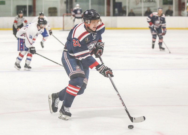 Okotoks Bisons forward Robbie McLean is one of five members of the team headed to the Heritage Junior Hockey League All-Star Game held Jan. 7 at Murray Arena.