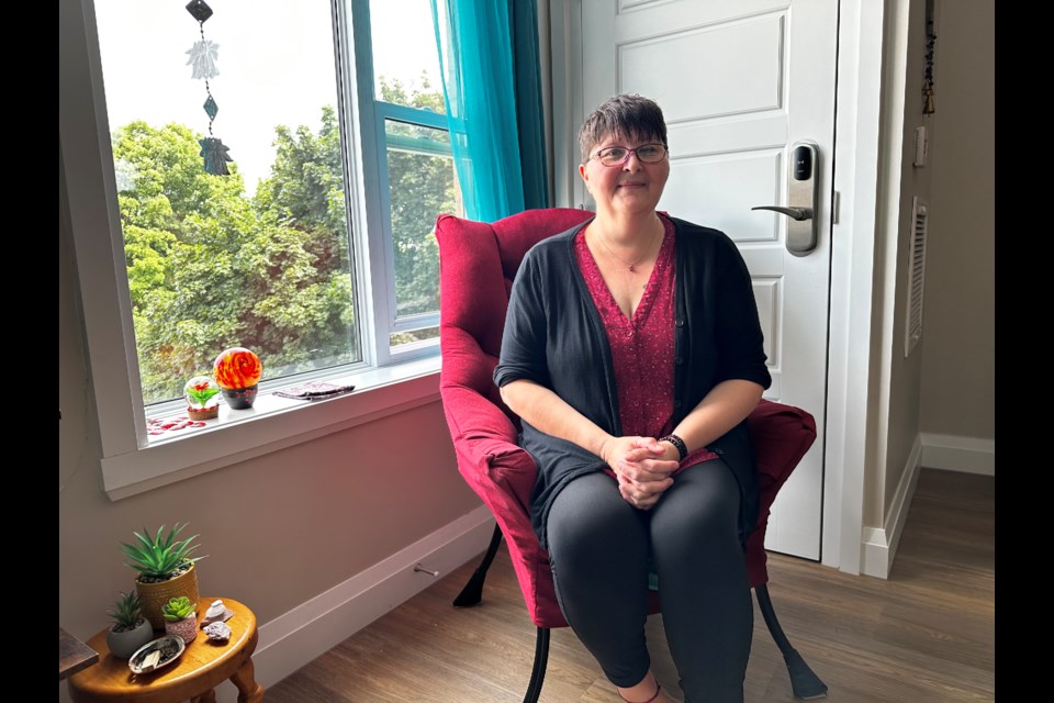 Anne Tasse is one of the new tenants at the affordable housing hub on West Street North after spending close to 15 years on the County of Simcoe’s affordable housing waitlist. 