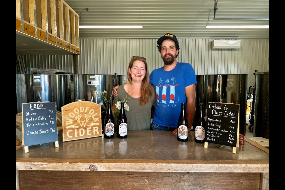 Martha Lowry and Alastair Whitehead recently opened Woodfolk Cider after years of planning. 