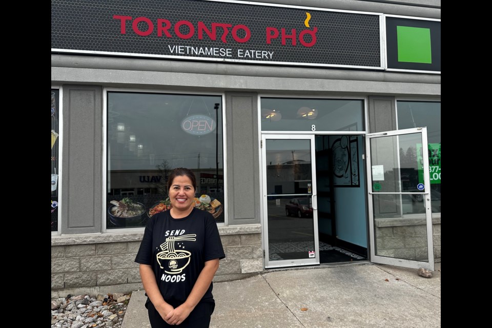 Christina Tran and her husband, Vu, recently opened Toronto Pho in west Orillia, with a grand opening planned for next week. 