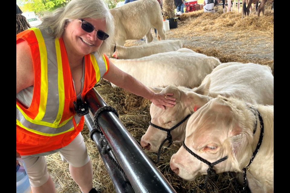 Marlene Limpright, president of the Coldwater and District Agricultural Society, is shown Saturday at the Coldwater Fall Fair.