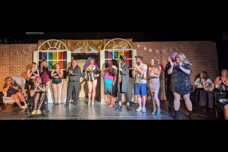 Members of the cast and director Stevie Baker took a bow at the conclusion of the second annual Queer Cabaret on Saturday night.