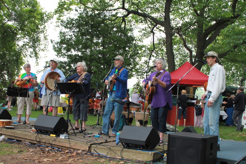 The Arts for Peace has been held in Orillia, on the grounds of the Leacock Home for more than 35 years. A story cirlce is being held Sunday to share tales about the local event. Submitted photo