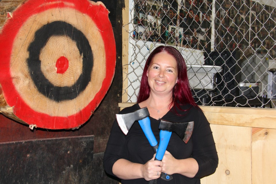 Erin Abbott is the new owner of Ax Men Axe Throwing at 5 Ontario St., Unit C, in Orillia.