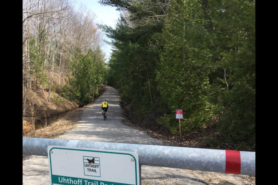 The Uhthoff Trail offers a quiet route to get back into town from Severn Township.