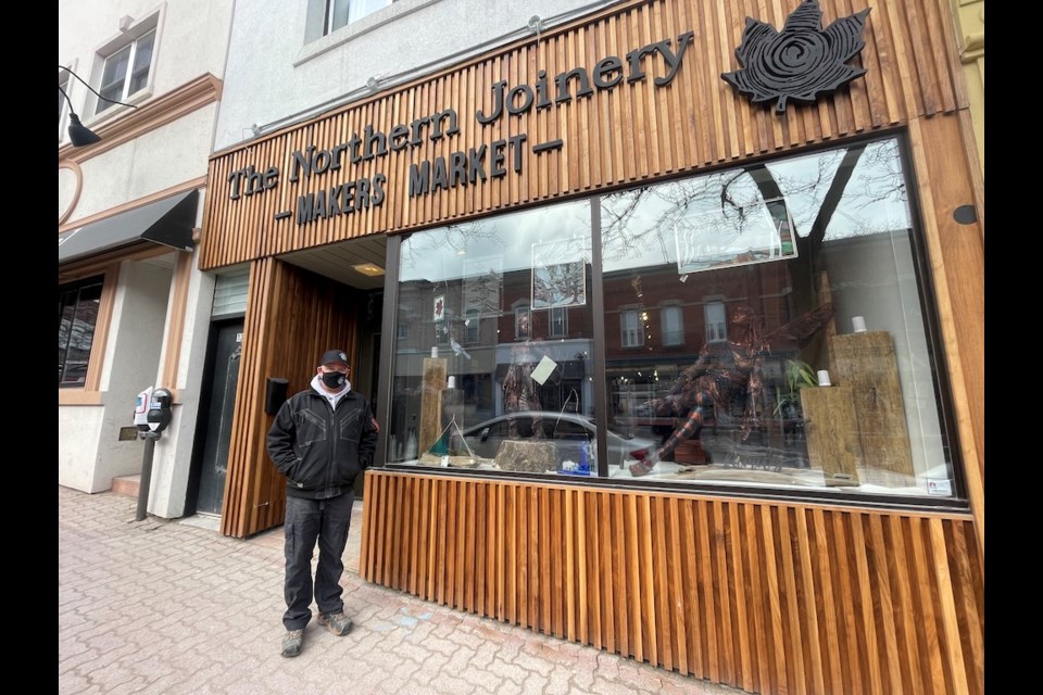 David Shaw, owner of Northern Joinery and Makers Market, is frustrated with the region moving back into the province's grey lockdown level.