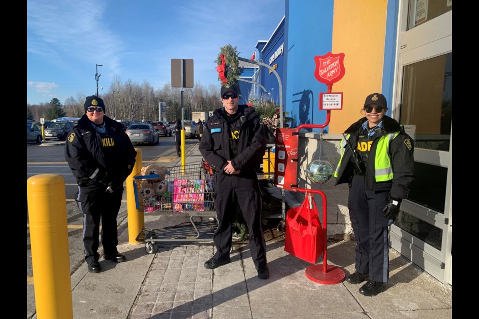 The Orillia Detachment of the Ontario Provincial Police (OPP) helped raise dollars and toys for the Salvation Army with their annual "Stuff A Cruiser" toy drive.