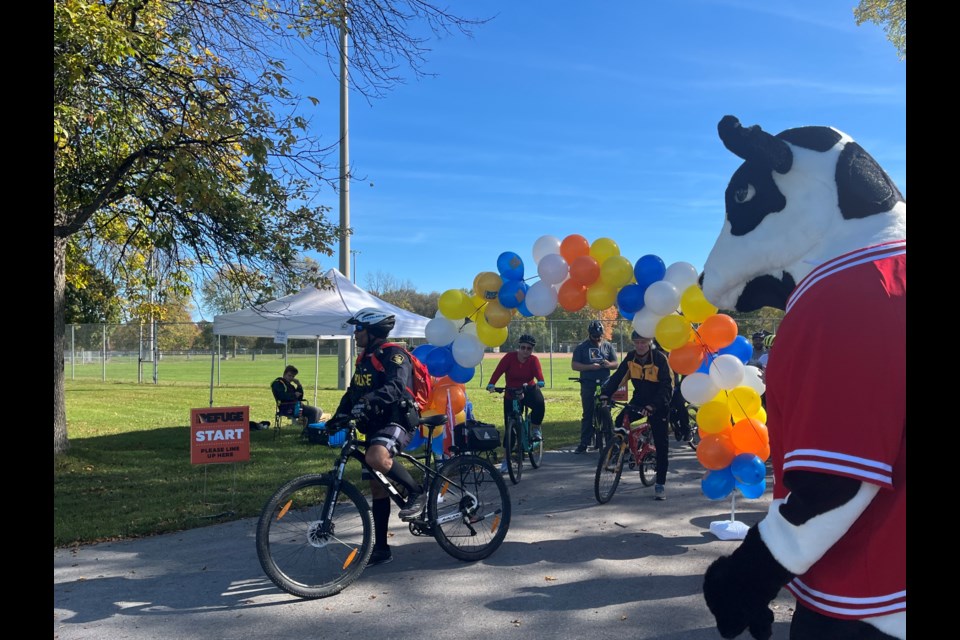 The inaugural Ride for Refuge in support North Simcoe Victim Services took place Saturday at Tudhope Park in Orillia.