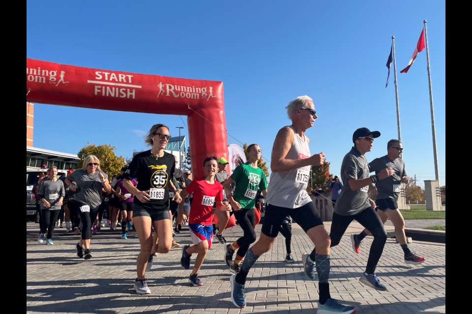 More than 200 participants ran five or ten kilometres in support of the LETR Guardians Run for Special Olympics Sunday in an event that kicked off at OPP General Headquarters.