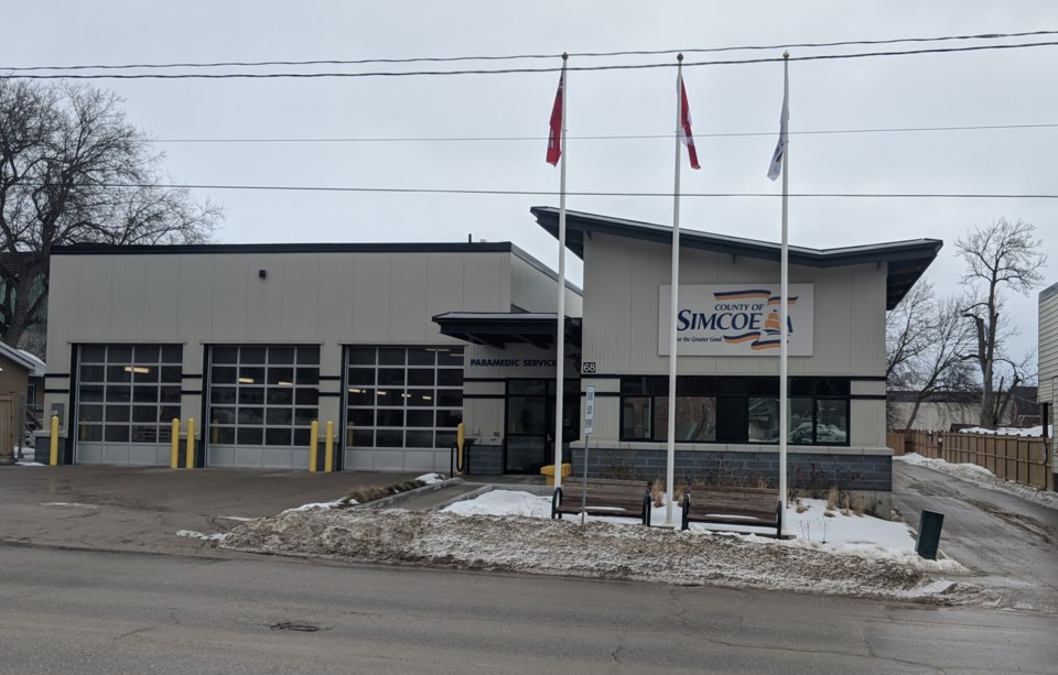 simcoe county paramedics building orillia march 2020