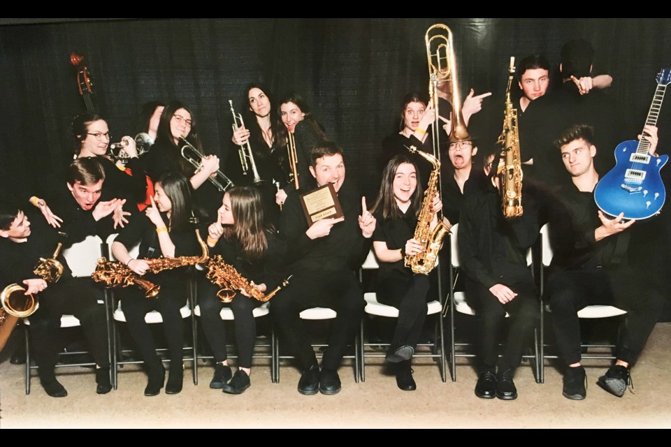 The jazz band from Patrick Fogarty Catholic Secondary School received a gold ranking at the 2019 MusicFest Canada Nationals. Supplied photo