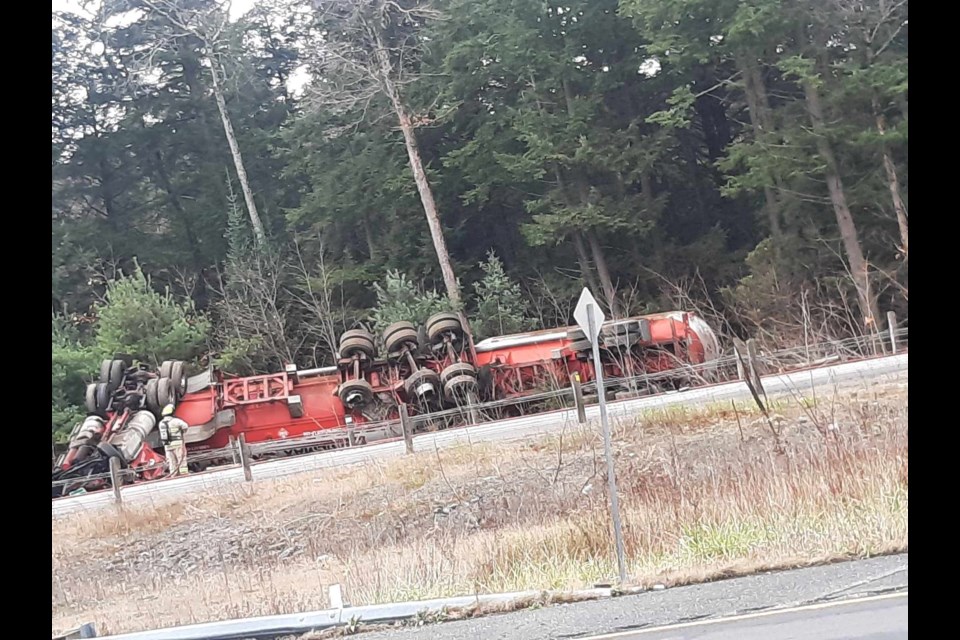 One person is dead after a propane delivery truck crashed Friday on Highway 400 near Go Home Lake Road.