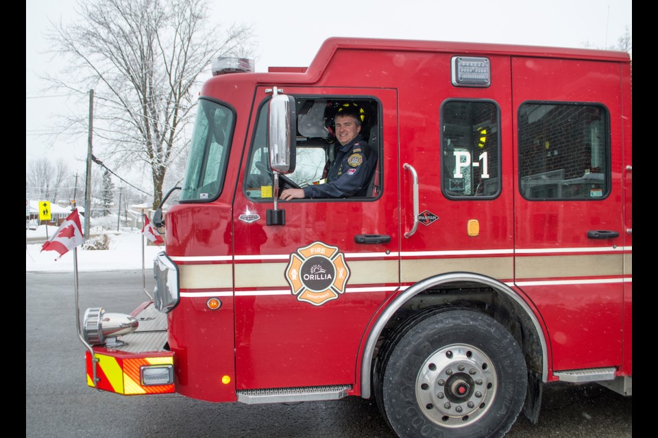 Orillia fire Capt. Chris Ferry has followed in the footsteps of his grandfather and father who were firefighters before him.