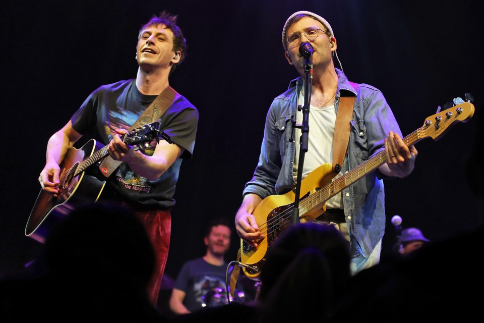 Members of the band Dwayne Gretzky perform at the Orillia Opera House on Feb. 20.