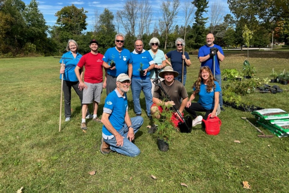 Sustainable Orillia and the City of Orillia celebrated National Tree Day by planting dozens of trees in York Street Park.