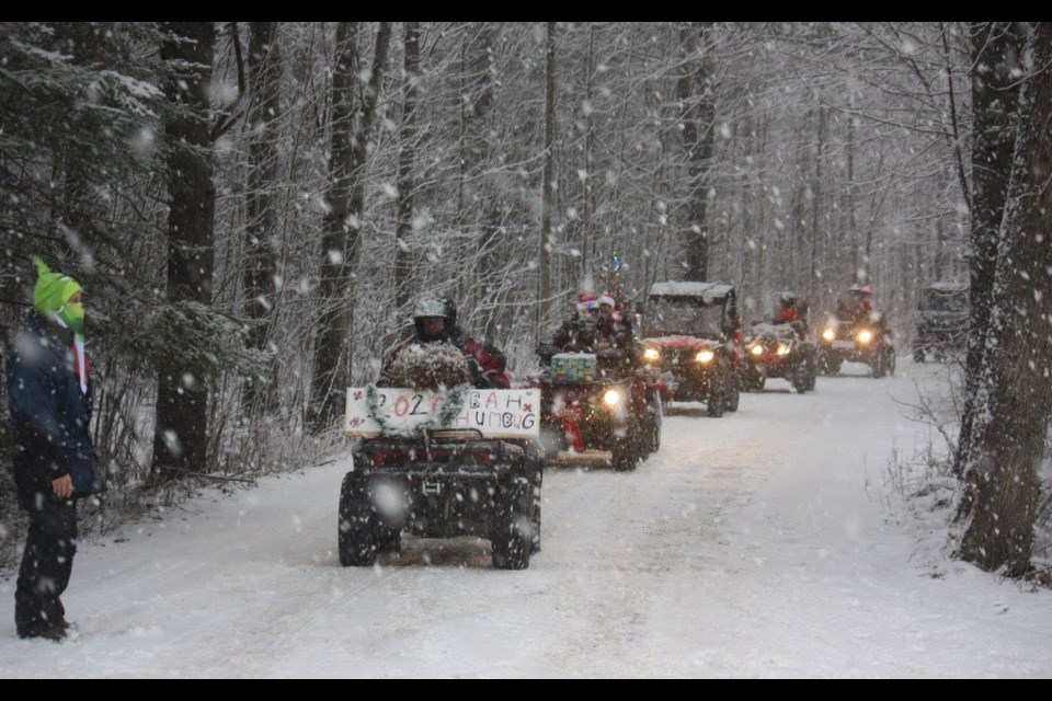 A group of Severn residents on West Canal Road organized a Christmas parade Saturday.