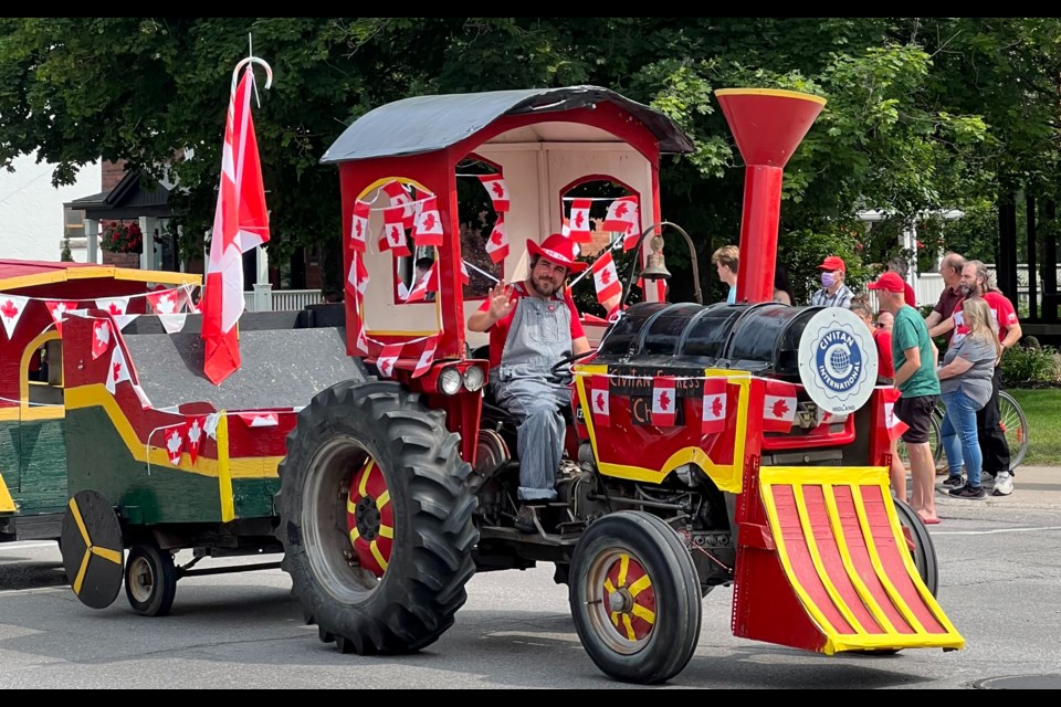 The Civitan Train is always a favourite among young and old at the Canada Day parade.