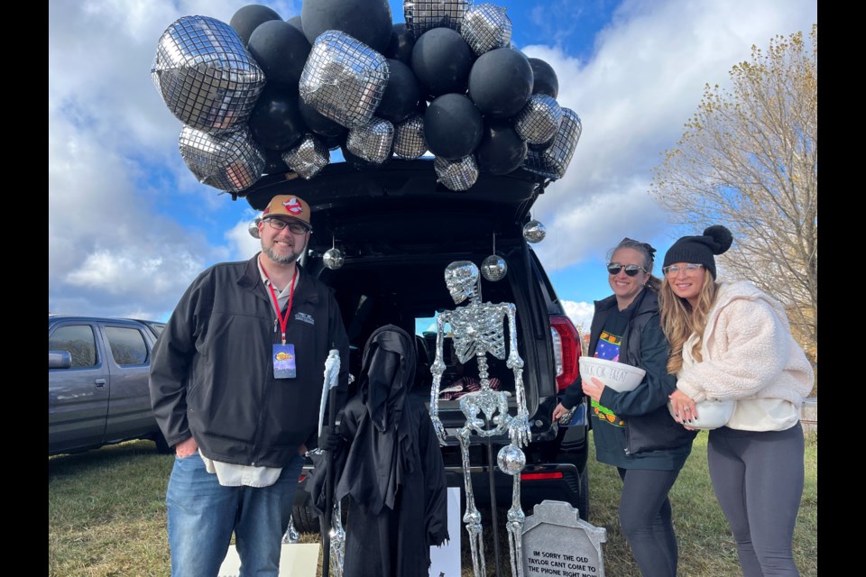 It's all about the happy families at ODAS Park for Derick Lehmann, who organizes Trunk or Treat each year. He is shown at Saturday's event.