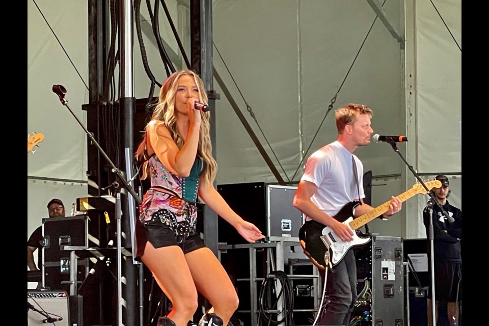 Kingston's Alexa Goldie performed during the 2024 Emerging Artist Showcase during the Kick Off Party for Boots and Hearts at Burl's Creek Event Grounds.