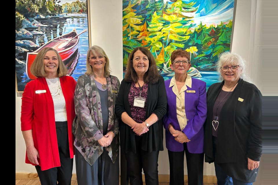 CFUW Orillia International Women's Day Committee (from left): K Baldock, S Marner, M Buchanan (Chair), D Porteous, L Fisher