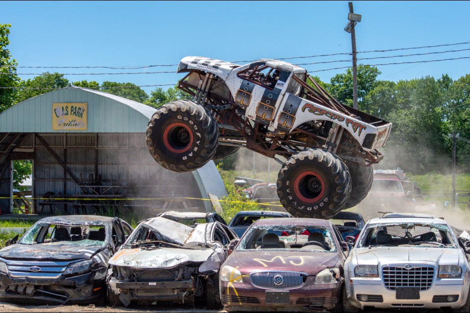 Monster trucks were airborne during Monster Madness this weekend at ODAS Park.