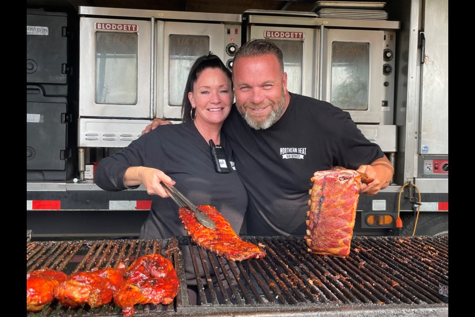 Mark and Robin Wilson, owners of the Northern Heat Rib Series, enjoy coming to Orillia each year.