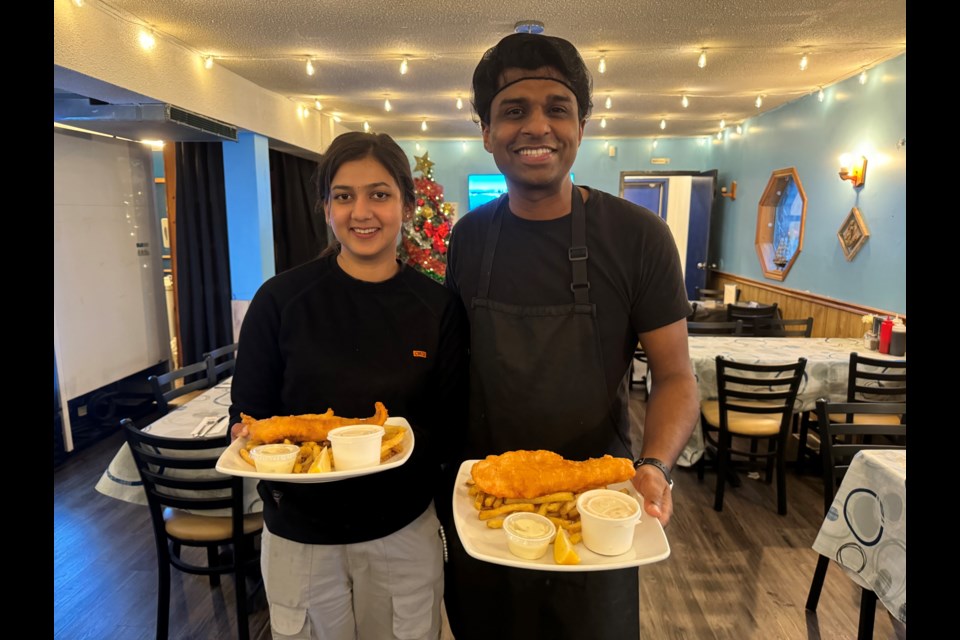 Dipti and Abbey are two of the new staff members at Fin City Fish and Chips Restaurant on James Street East. 

