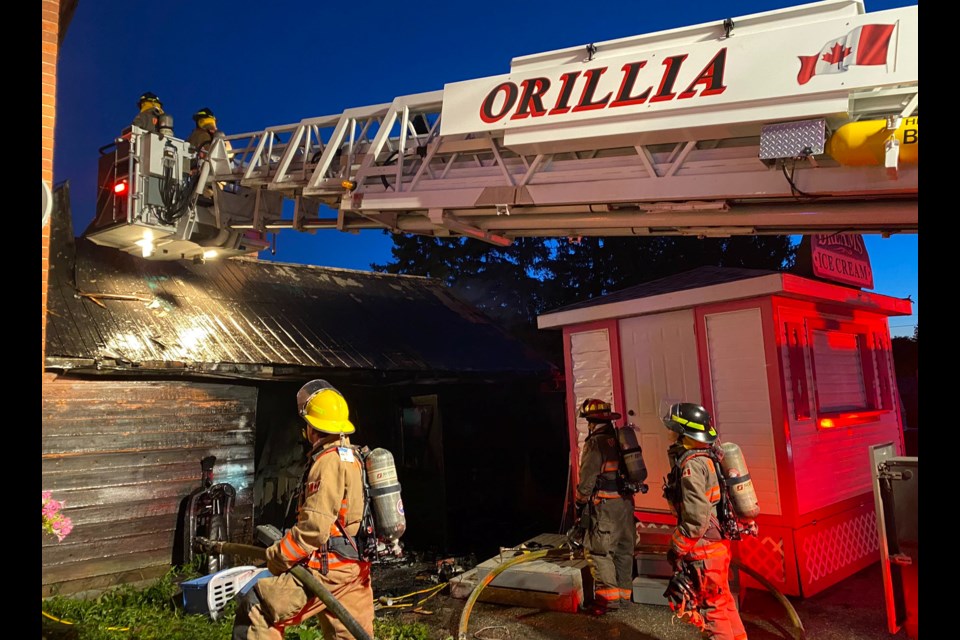 A charging ebike sparked an early-morning structure fire on West Street Tuesday morning. Nobody was injured.