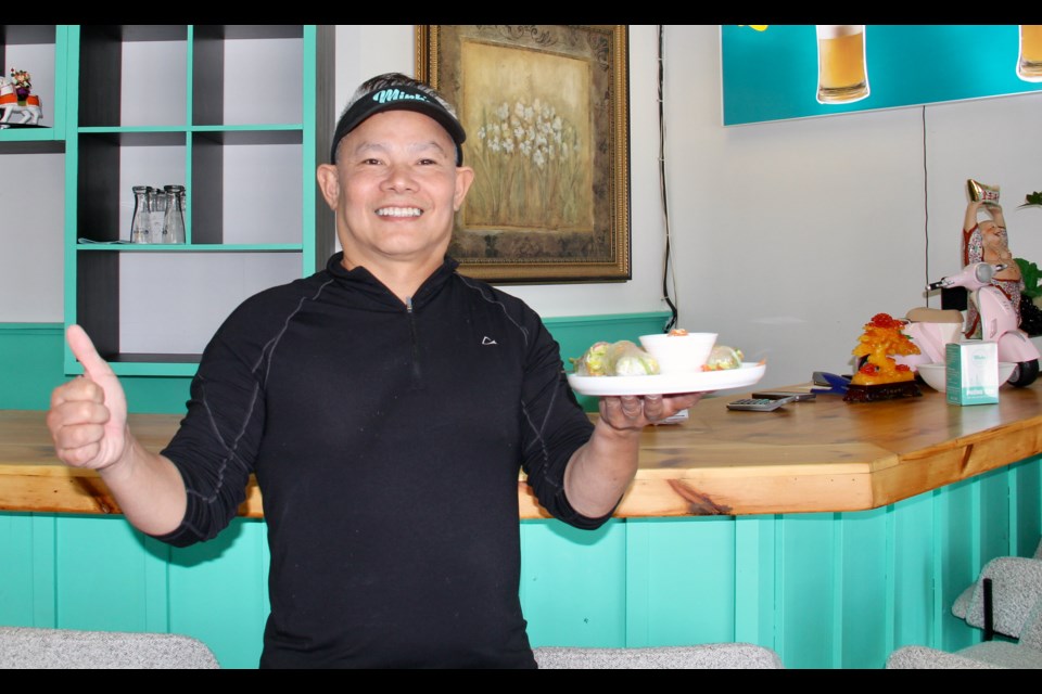 Minh Le, owner of Minh's Modern Vietnamese Dining, is seen in his new 438 West. St. N. location in Orillia, the former home of Gung Ho.