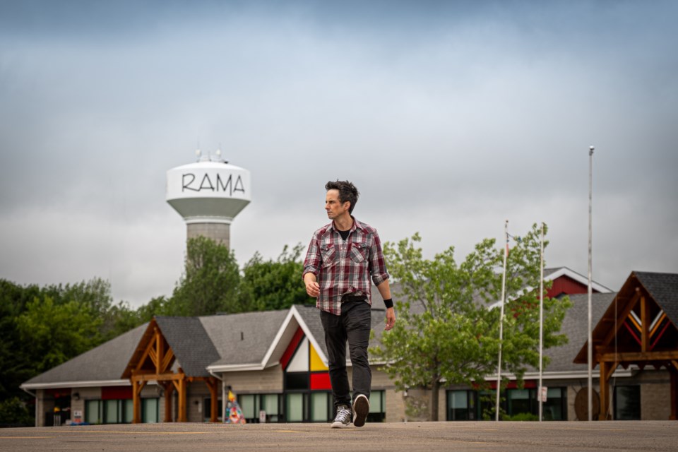 Still Standing host Jonny Harris visited Rama First Nation for an upcoming episode.