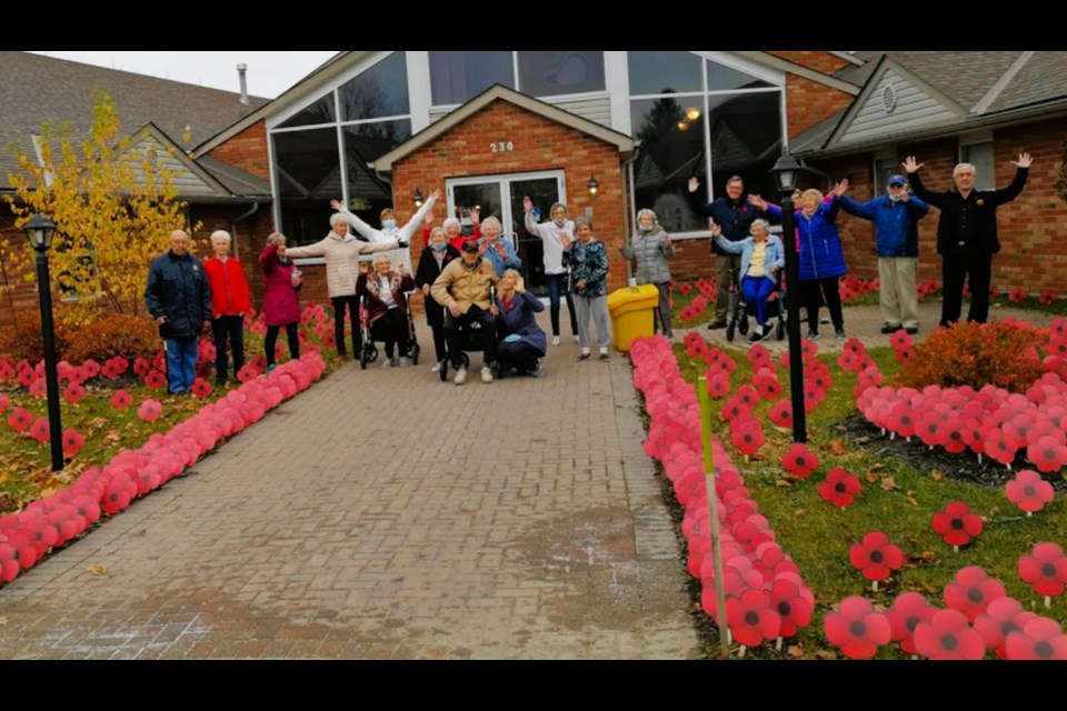 The fourth annual Poppy Project is underway at Atrium Retirement Residence in Orillia. 