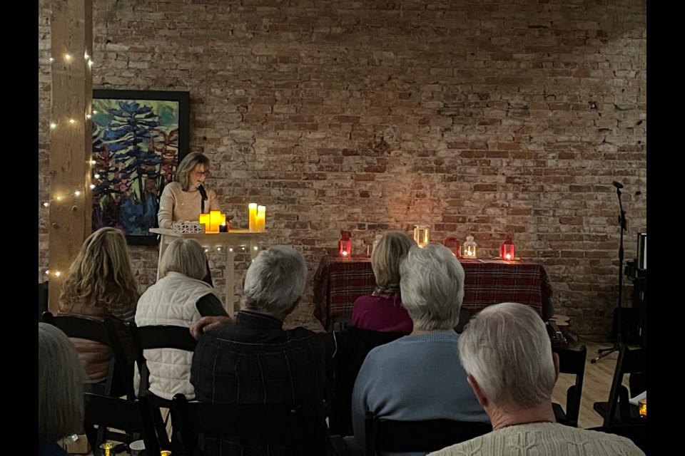 Louise Brazier is shown during Hospice Orillia’s Candles of Remembrance ceremony in 2023.