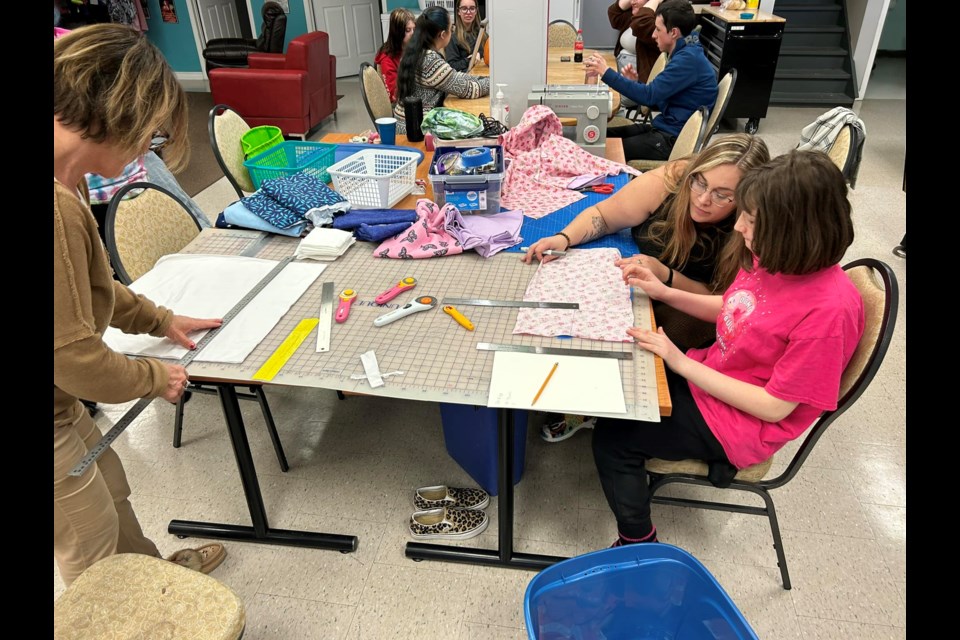 Sewing With Marci welcomes youth every Wednesday from 3p.m.-5p.m at the Orillia Youth Centre/ photo supplied 