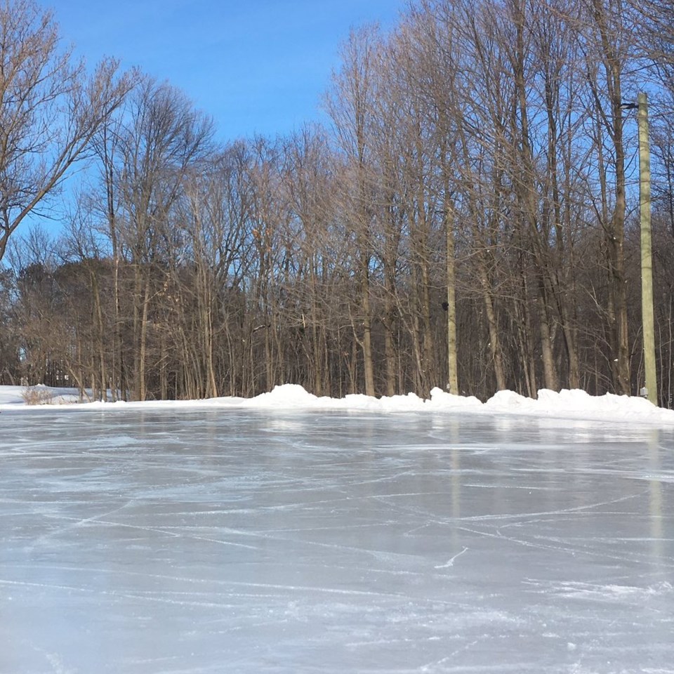 outdoor rink in washago