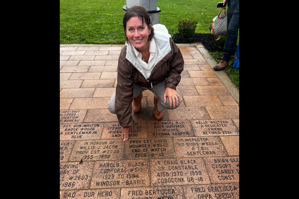 The Ontario Provincial Police and OPP Youth Foundation showcased 55 new memory stones recently added to the Pathway of Memories at OPP General Headquarters Monday morning.