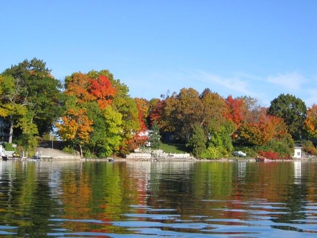 This is a picture of the shoreline when the barge is not in place.