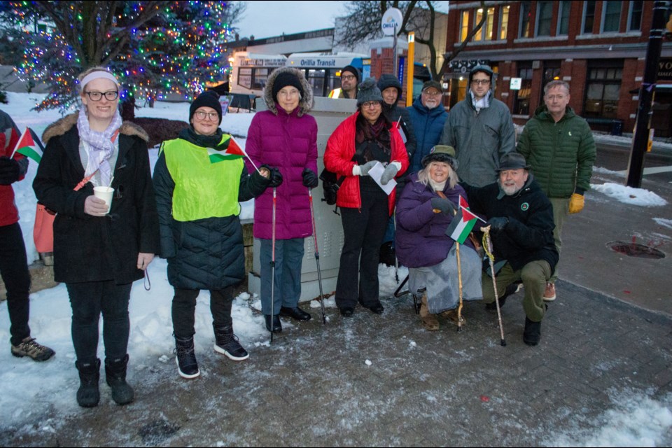 An International Day to Commemorate the Victims of Genocide event was held in downtown Orillia on Monday evening. 