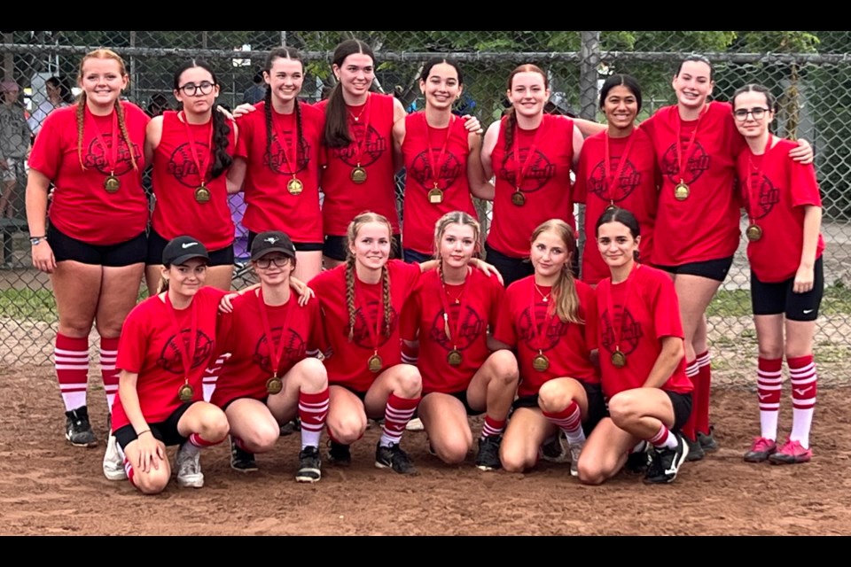 The Autoflex Reds won the senior division title at the Orillia Girls Softball League's Tournament of Champions Saturday at Kitchener Park. In the front row, from left: Victoria Macdonald, Issabelle Kelsey, Ali Hepinstall, Madison Asselin, Elizabeth Winacott and Leah Noganosh. In the back row: Jenna Imbeau, Sloane Trainor, Bethany Catterall, Danika Tindale, Jessie McGufin, Audrey Kenney, Jayda James and Kayla Hudson
Abigail Keown. 