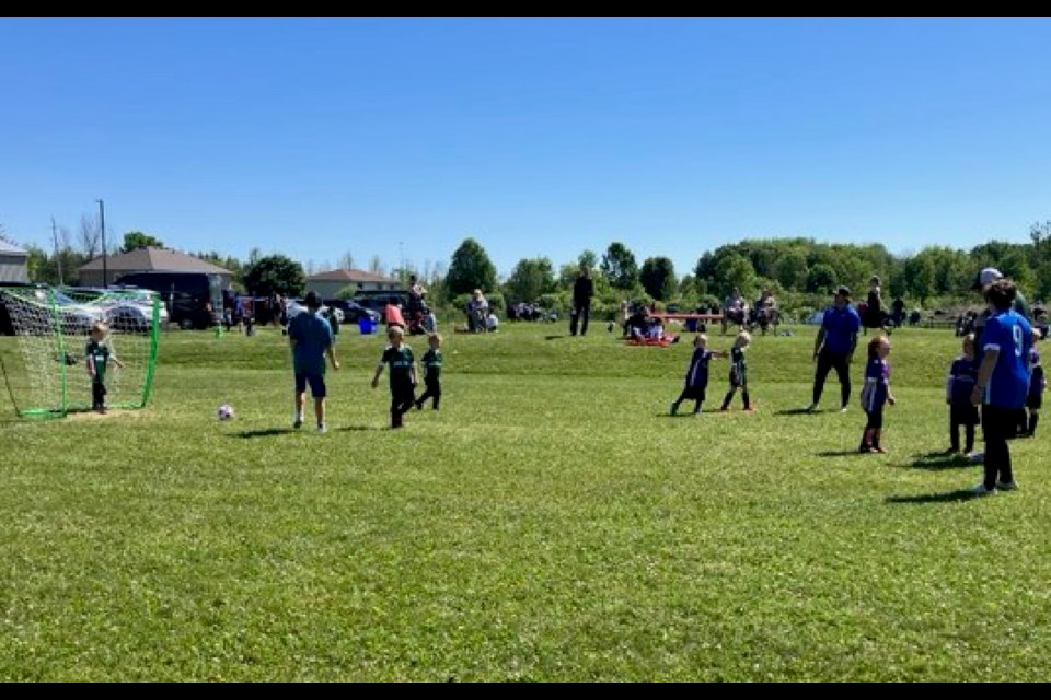 Teams face off in recent Ramara Soccer Club play.