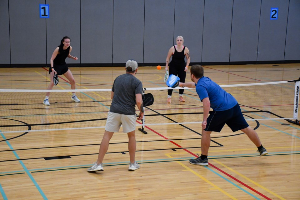 Orillia hosted its first pickleball tournament Saturday at the Orillia Rereation Centre; the event attracted 24 teams.