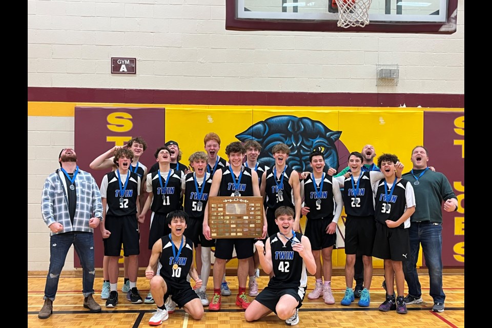 The Twin Lakes Secondary School junior boys basketball team won the Georgian Bay Secondary Schools Association AA finals.