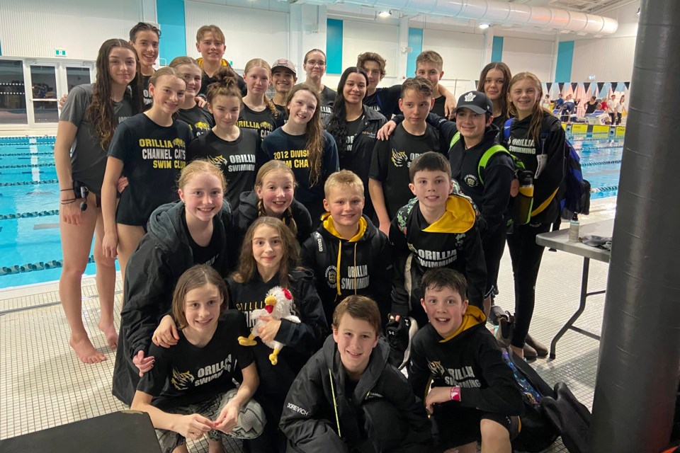 A total of 26 swimmers from the Bronze, Silver and Gold training groups attended recent meet in Guelph