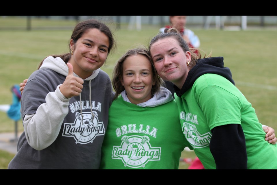 Despite chilly temperatures, there was some heated action and lots of smiles at the weekly Orillia Lady Kings house league games Monday night at the West Orillia Sports Complex.