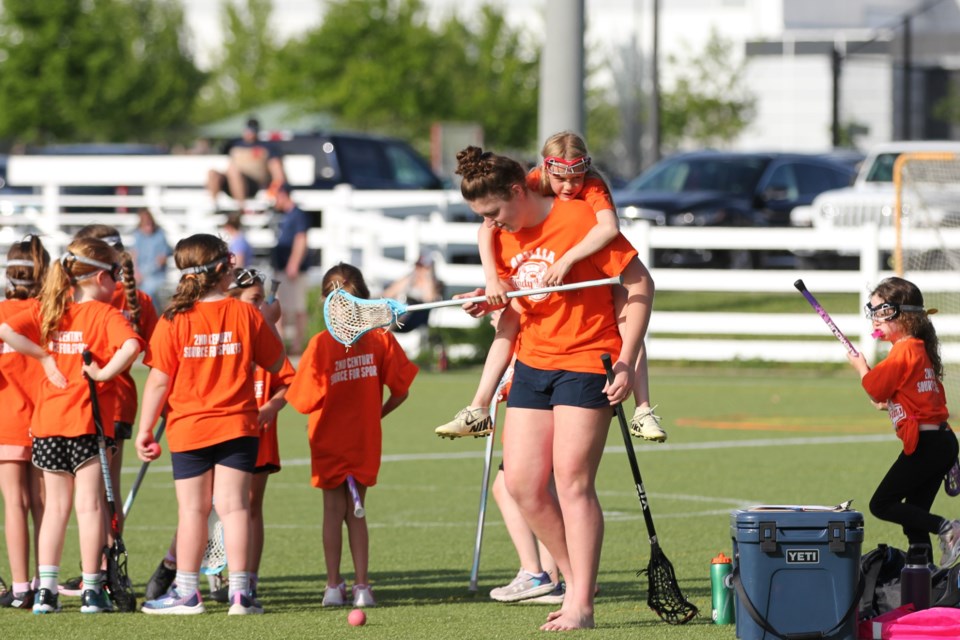 The Orillia Lady Kings and Little Lady Kings played plenty of games Monday at the West Orillia Sports Complex.