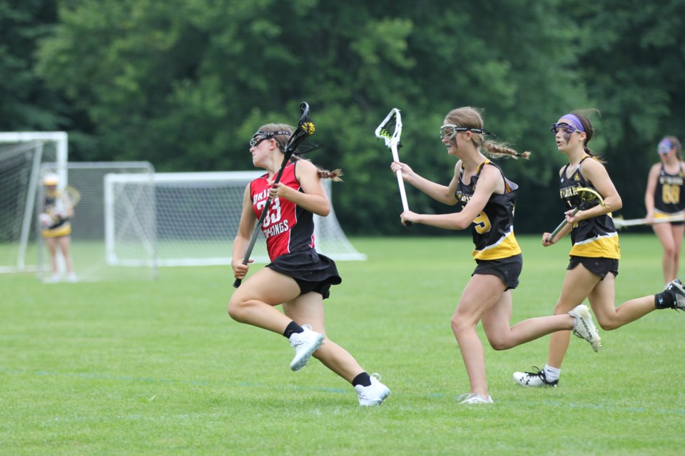 Orillia Lady Kings athletes are shown in recent action.