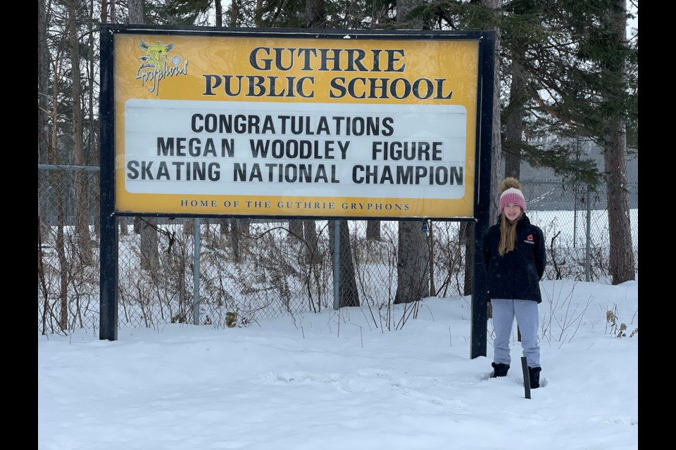 Megan Woodley has been feeling the love and support from her classmates, friends, and teachers at Guthrie Public School after winning a gold medal at Skate Canada’s National Challenge. 