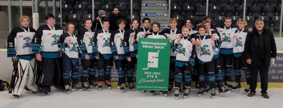 Orillia U16 Terriers win regional silver stick