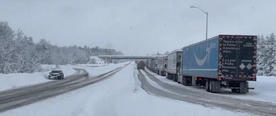 2024-11-30-highway-11-clogged-with-trucks-screen